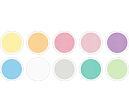 Pěnovka moosgummi - 10 listů, 10 barev - pastel