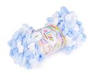 Pletacia priadza Alize Puffy color (100 g) - svetlo modrá