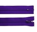 Zips plastový špirálový nedeliteľný 4mm dĺžka 50 cm - 24 tmavo fialová