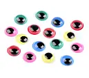 Farebné oči s pohyblivou bábikou 10 mm (50ks)