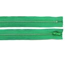 Zip kovový nedeliteľný 5 mm dĺžka 22 cm - zelená 17