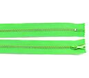 Zip kovový nedeliteľný 5 mm dĺžka 20 cm - sv. zelená 16