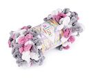 Pletacia priadza Alize Puffy color (100 g) - fialovoružová
