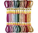 Sada vyšívacej priadze - bavlnky (26ks/8m) - metalické