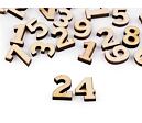 Drevené dekoračné čísla - súprava č.1 - 24