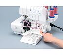 Overlock Baby Lock Enspire BLE 1 EX - navliekanie stroja technológiou Jet-Air Threading