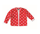 Strih Burda červený 9290 - detská bunda na zips, vesta
